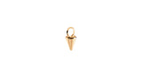 Spike 14K Gold Hoop Charm