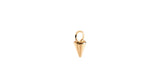 Spike 14K Gold Hoop Charm