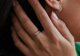 Stacking 14K Hvidguld Ring