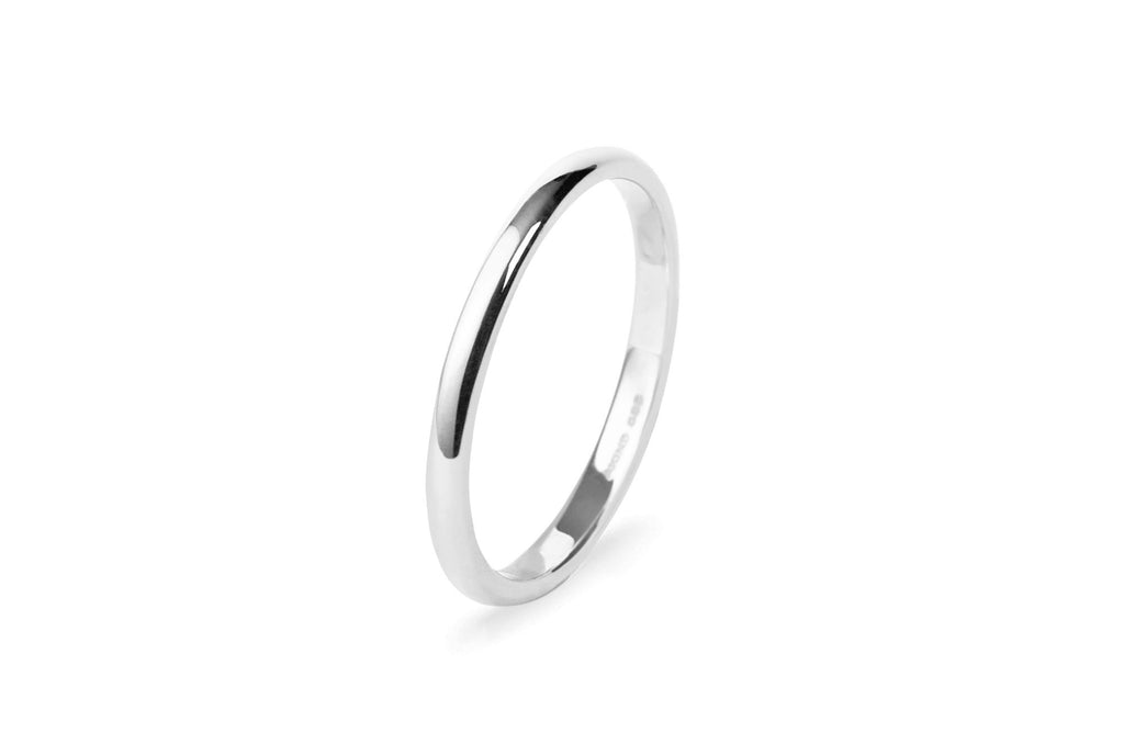 Stacking 14K Hvidguld Ring