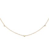 Station Diamant 14K Guld Halskæde