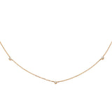 Station Diamond 14K Gold Halskette