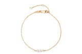 Threaded Pearl 14K Gold Bracelet