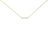 Threaded Pearl 14K Gold Necklace
