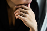 Three Prong 14K or 18K Gold Ring w. 0.5ct Lab-Grown Diamond