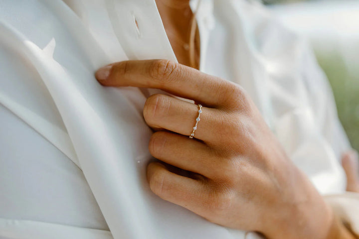 Twelve Diamond 14K Gold Band