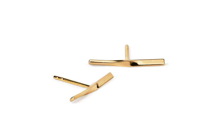 14K Gold Ohrring verdrehen