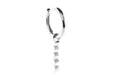 Zig Zag 14K Whitegold Hoop Charm