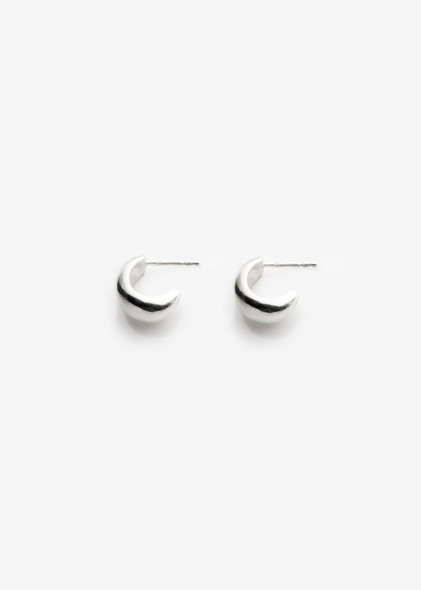 Puka I Silver Hoops