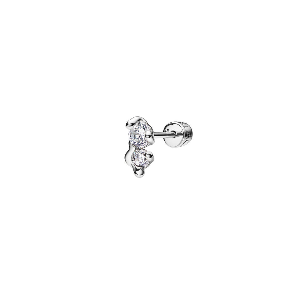 Arctic Small Silver Stud w. Zirconia