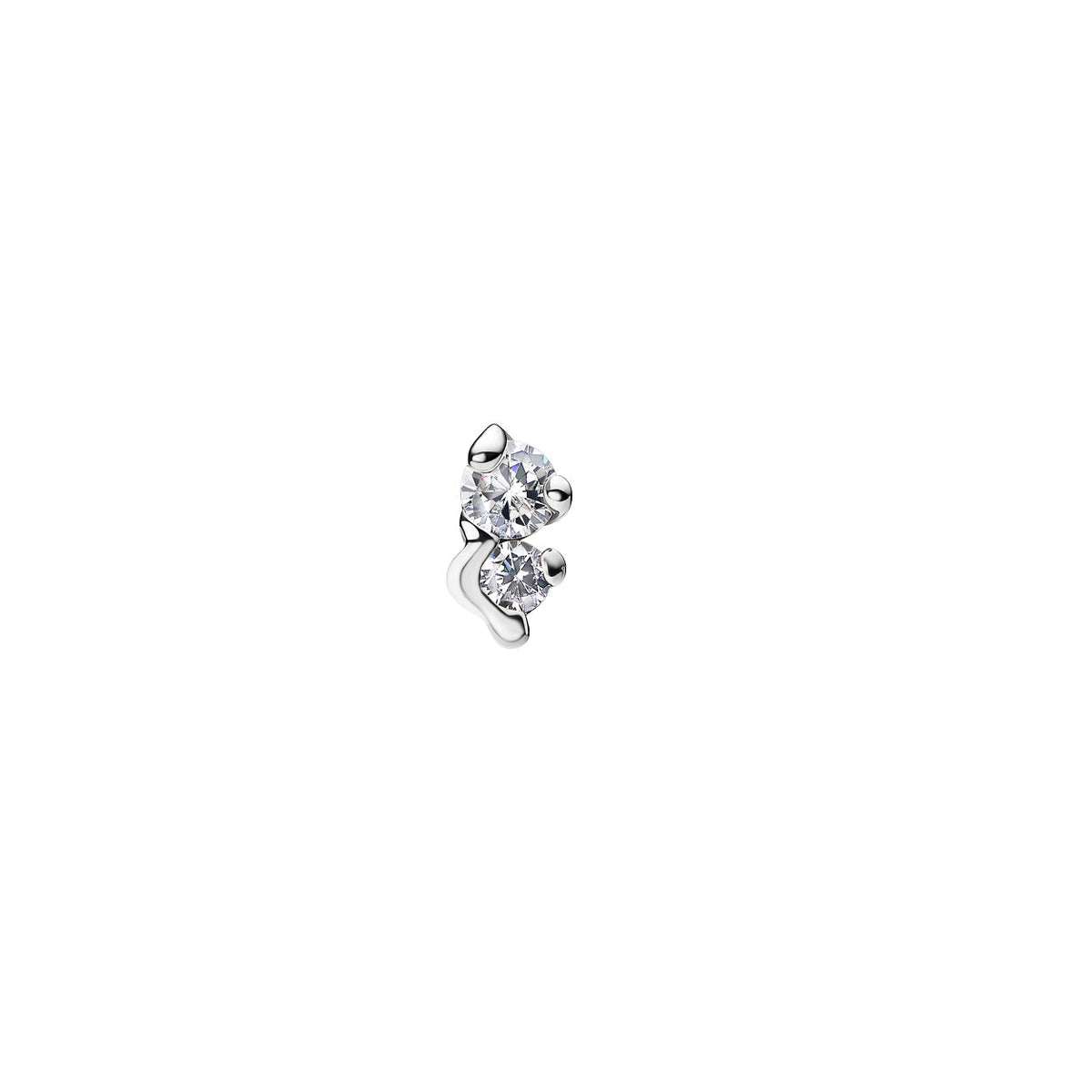 Arctic Small Silver Stud w. Zirkonia