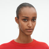 Mercy 18K Gold Earrings w. Diamonds