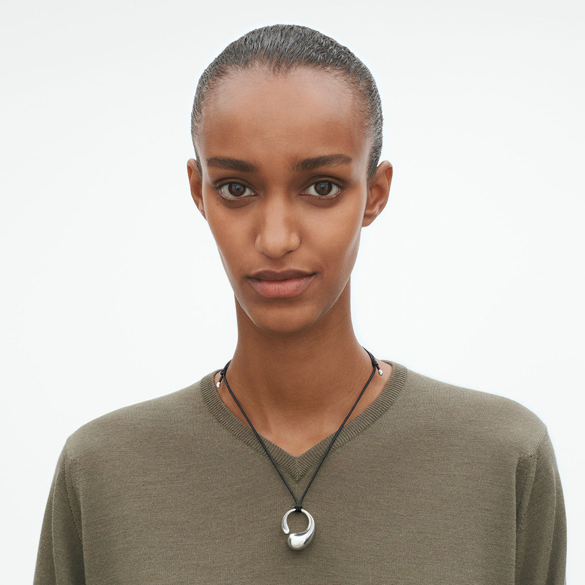 Mercy Large Silver Pendant
