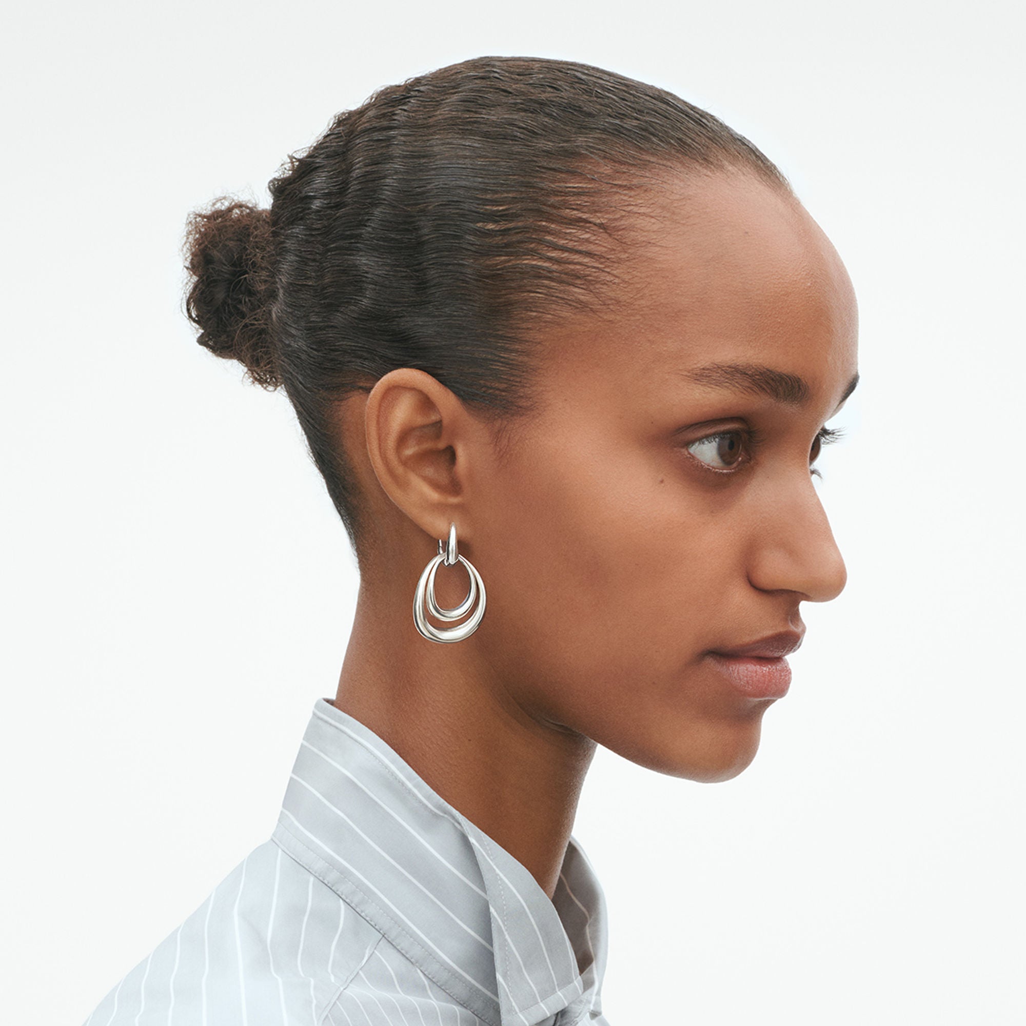 Offspring Large Silver Earrings