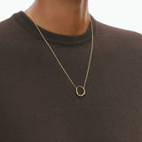 Offspring Small 18K Gold Pendant w. Diamonds