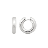 Absolute Medium 18K White Gold Creoles