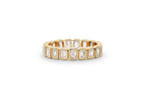 Cut Eternity 14k or 18k Gold Ring w. Lab-Grown Diamonds