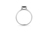 Radiant Bezel 1,0 CT 14k eller 18k Hvidguld Ring m. Lab-Grown Diamant