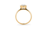 Bezel 0,5 CT 14k eller 18k Guld Ring m. Diamant