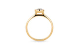 Bezel 1,0 CT 14k eller 18k Guld Ring m. Lab-Grown Diamant