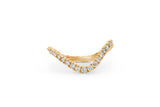 Wavy Eternity 14k or 18k Gold Ring w. Lab-Grown Diamonds