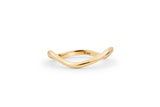 Curved Gold Band 14k Gold Ring
