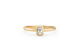 Radiant Bezel 0,3 CT 14k eller 18k Guld Ring m. Lab-Grown Diamant