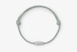 Pavé Cord Grøn 14k Hvidguld Armbånd m. Lab-Grown Diamanter