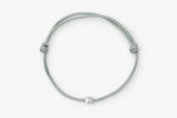 Stone Cord Green 14k Hvidguld Armbånd m. Lab-Grown Diamanter