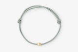 Stone Cord Green 14k Gold Bracelet w. Lab-Grown Diamond