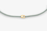 Stone Cord Green 14k Gold Bracelet w. Lab-Grown Diamond