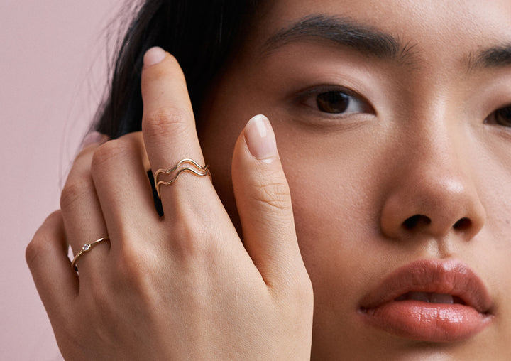Welle 14k Goldring