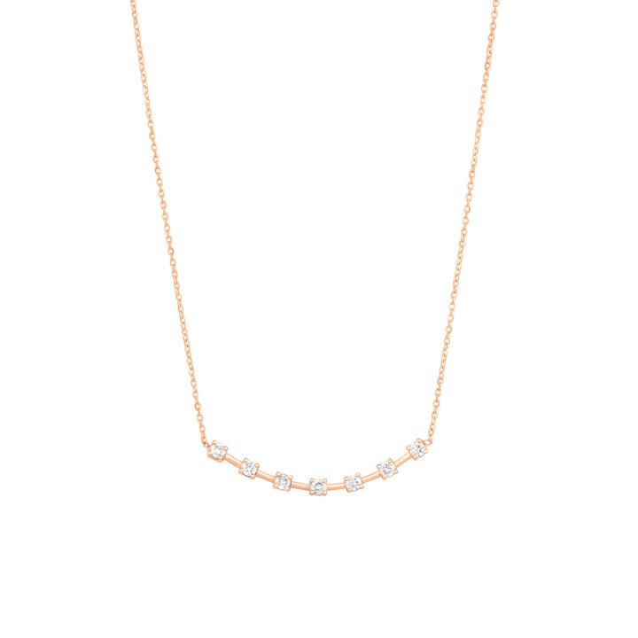 Alexa's 18K Rose Gold Necklace w. Diamonds