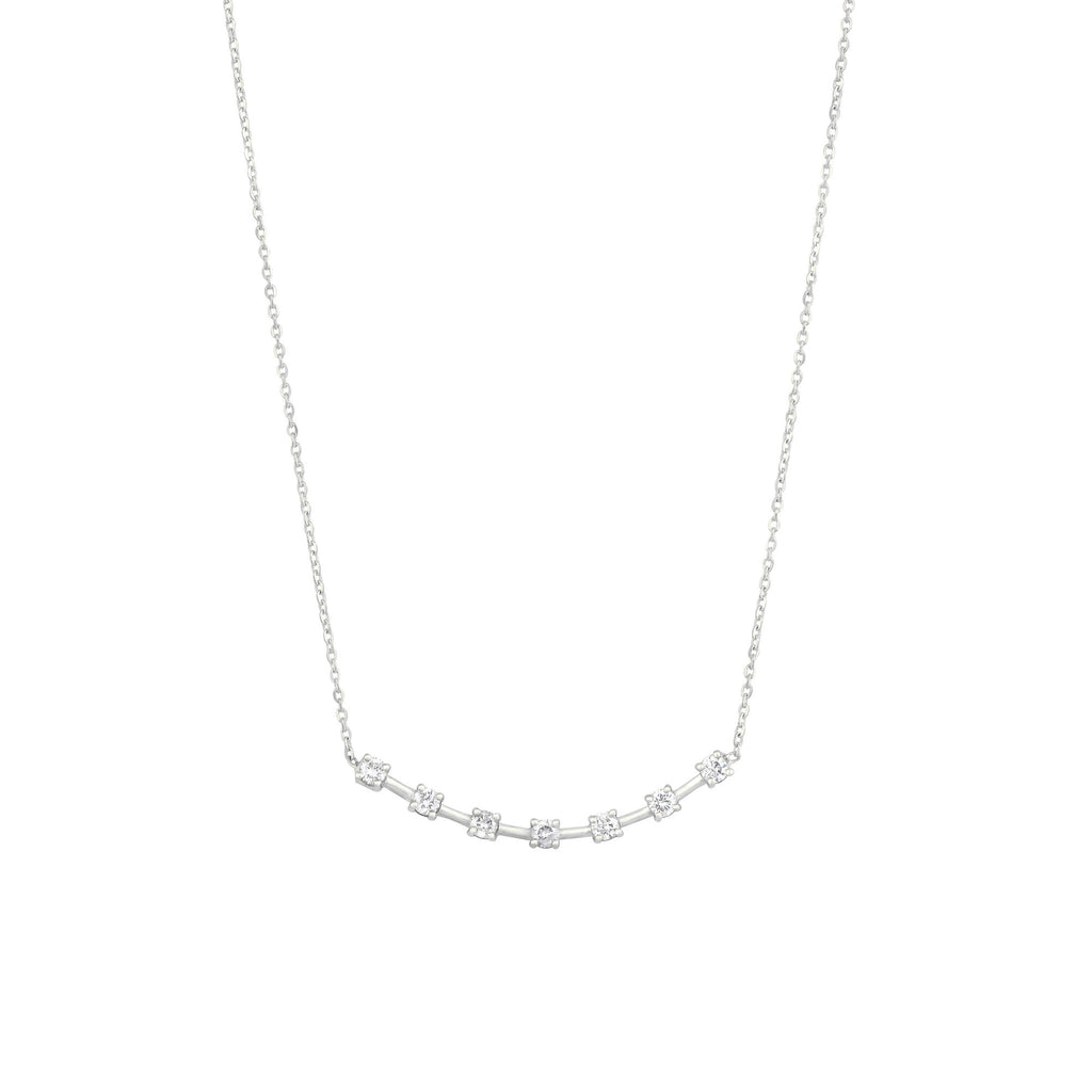 Alexa's 18K White Gold Necklace w. Diamonds