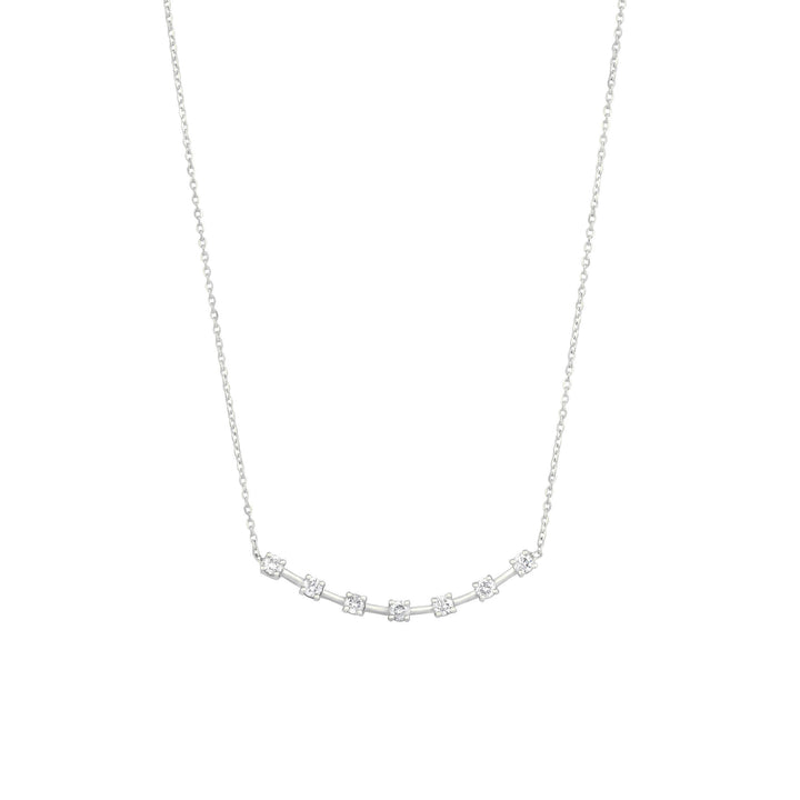 Alexa's 18K White Gold Necklace w. Diamonds