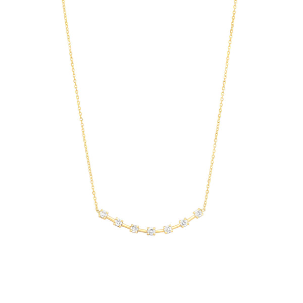 Alexa's 18K Gold Necklace w. Diamonds