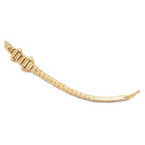 Alligator Wrap 18K Gold Bracelet w. Tsavorite