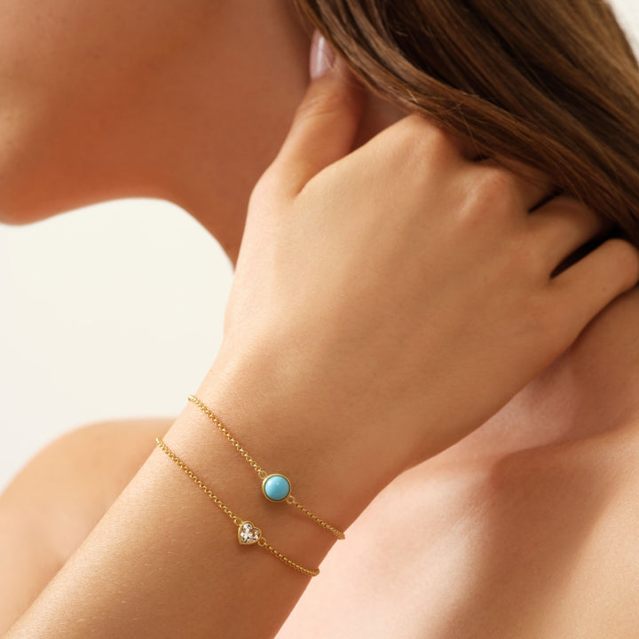 Amorina Gold Plated Bracelet w. Cubic Zirconia
