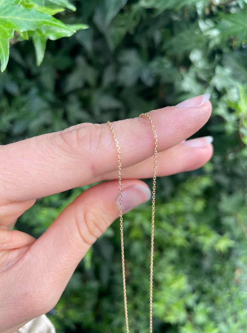 Anchor chain Sparkle 18K Gold Necklace