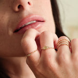 Susie 18K Gold Ring w. Diamonds