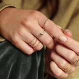 Susie Small 18K Gold Ring w. Diamonds