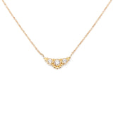 Susie 18K Gold Necklace w. White Topazes