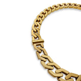 Chunky Geometric 18K Forgyldt Halskæde