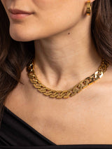 Chunky Geometric 18K Forgyldt Halskæde