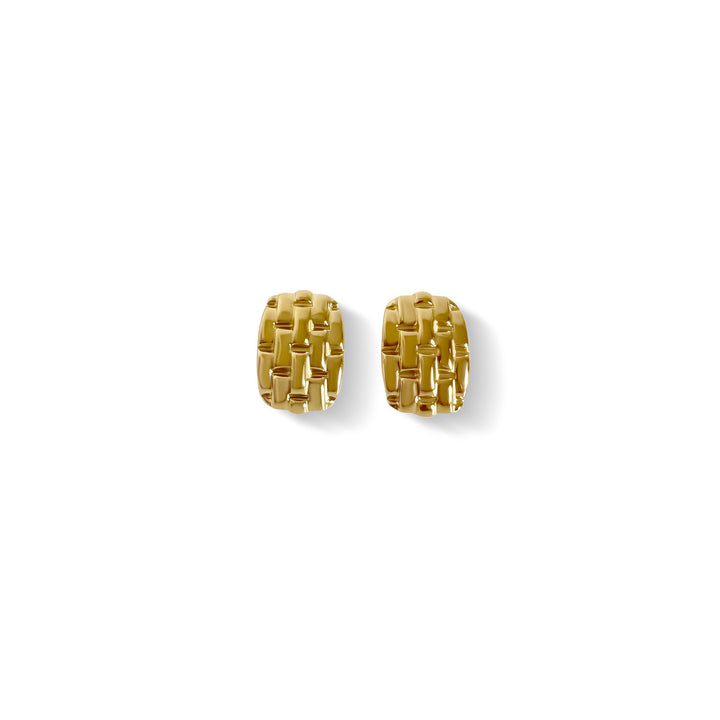 Chunky Weave 18K Forgyldte Øreringe