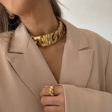 Ridge Chunky Chain 24K Forgyldt Halskæde