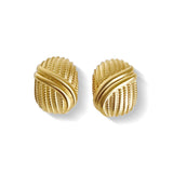 Chunky 18K Forgyldte Øreringe