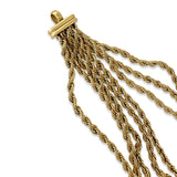 Layered Rope 18K Forgyldt Halskæde
