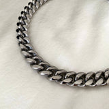Chubby Chain Link Rustfrit stål Halskæde