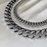 Chubby Chain Link Rustfrit stål Halskæde